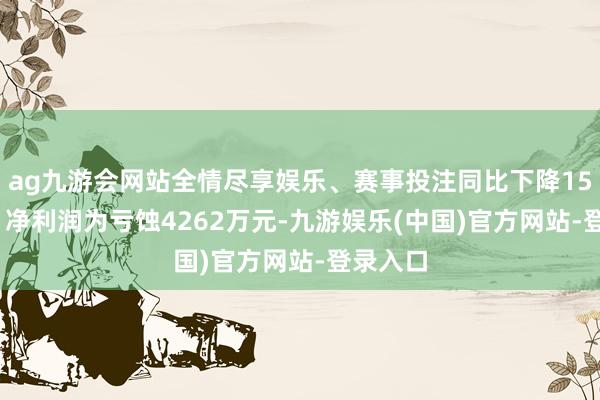 ag九游会网站全情尽享娱乐、赛事投注同比下降15.96%；净利润为亏蚀4262万元-九游娱乐(中国)官方网站-登录入口